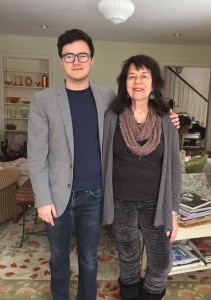 Lucas Colbert-Carreiro (ILR '15), current Class of 1973 Scholarship recipient, with his mother Dr. Colleen Colbert '73